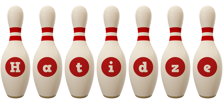 Hatidze bowling-pin logo