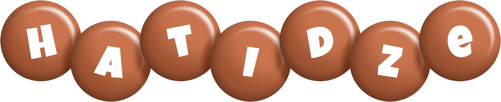 Hatidze candy-brown logo