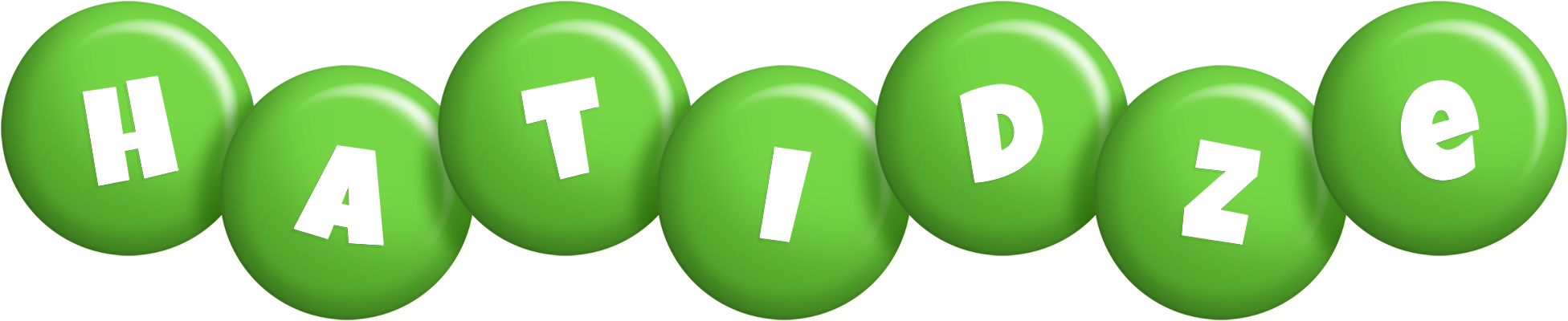 Hatidze candy-green logo