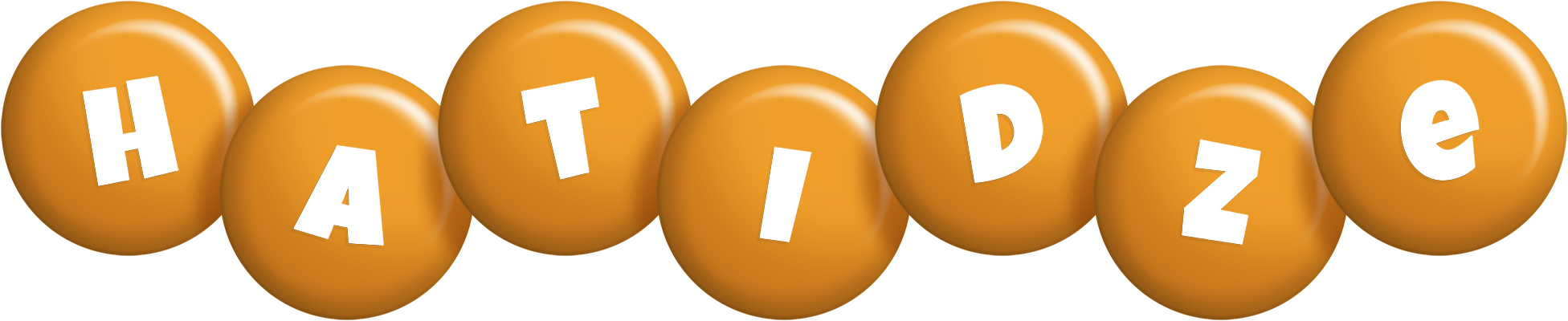 Hatidze candy-orange logo