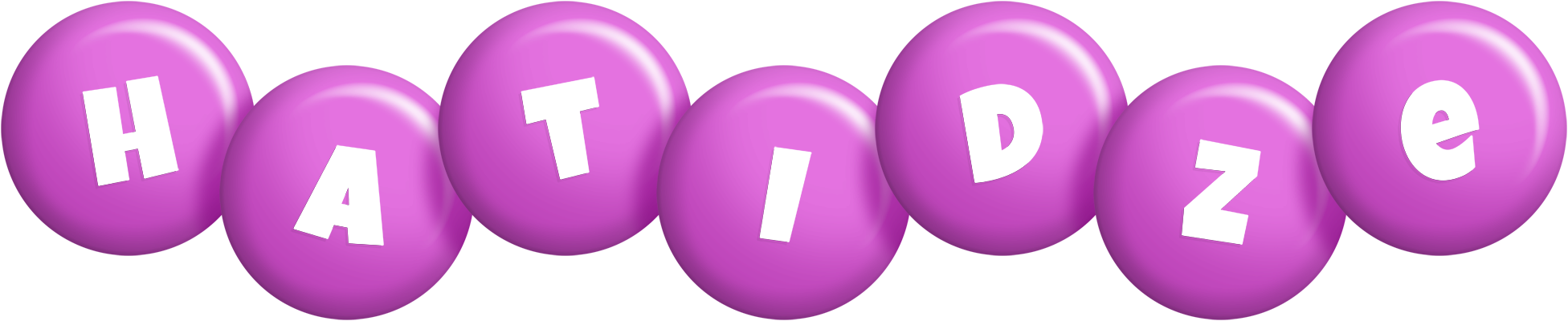 Hatidze candy-purple logo