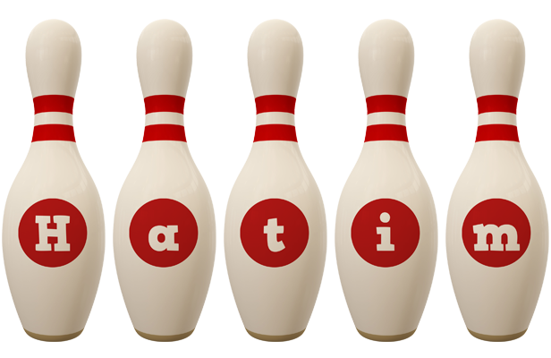 Hatim bowling-pin logo