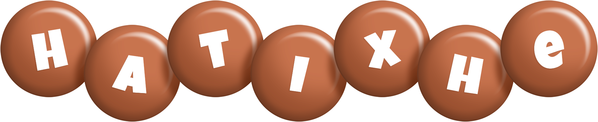 Hatixhe candy-brown logo