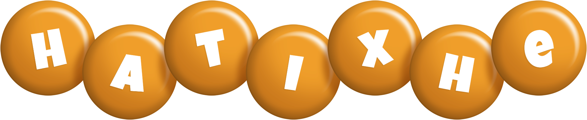 Hatixhe candy-orange logo