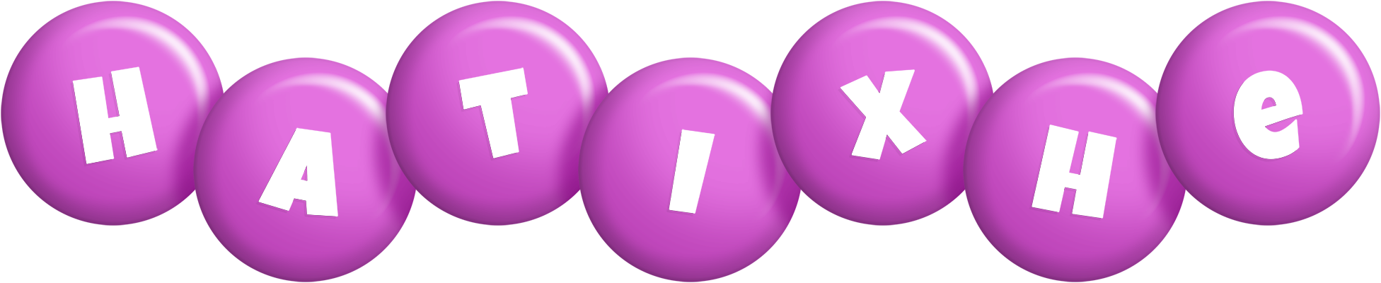 Hatixhe candy-purple logo