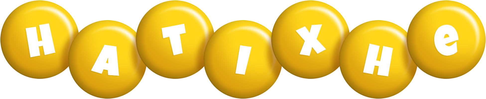 Hatixhe candy-yellow logo