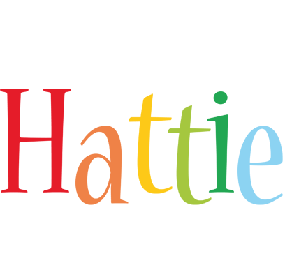 Hattie birthday logo