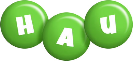 Hau candy-green logo