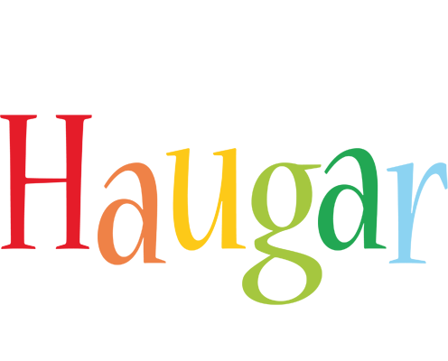 Haugar birthday logo