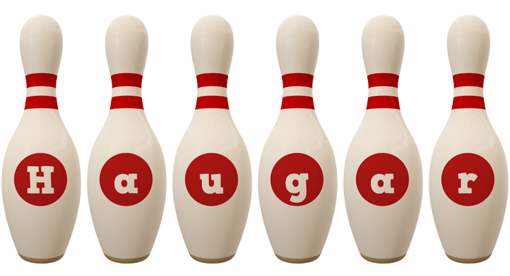 Haugar bowling-pin logo