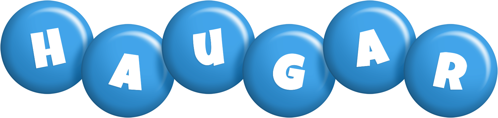 Haugar candy-blue logo