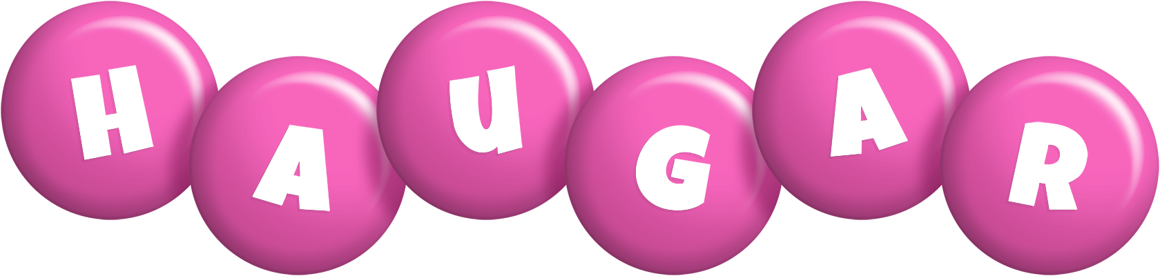 Haugar candy-pink logo