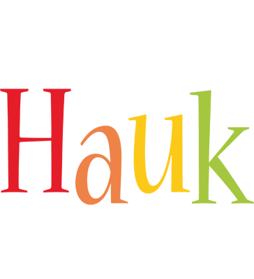Hauk birthday logo