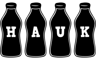 Hauk bottle logo