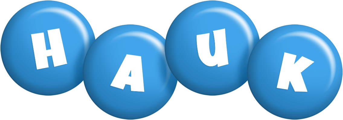 Hauk candy-blue logo