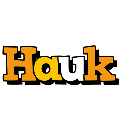 Hauk cartoon logo