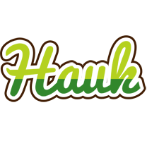 Hauk golfing logo