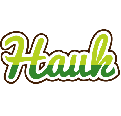 Hauk golfing logo
