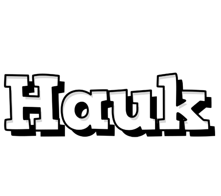 Hauk snowing logo