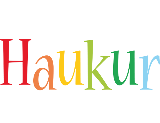 Haukur birthday logo