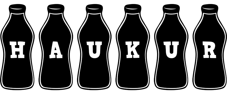 Haukur bottle logo
