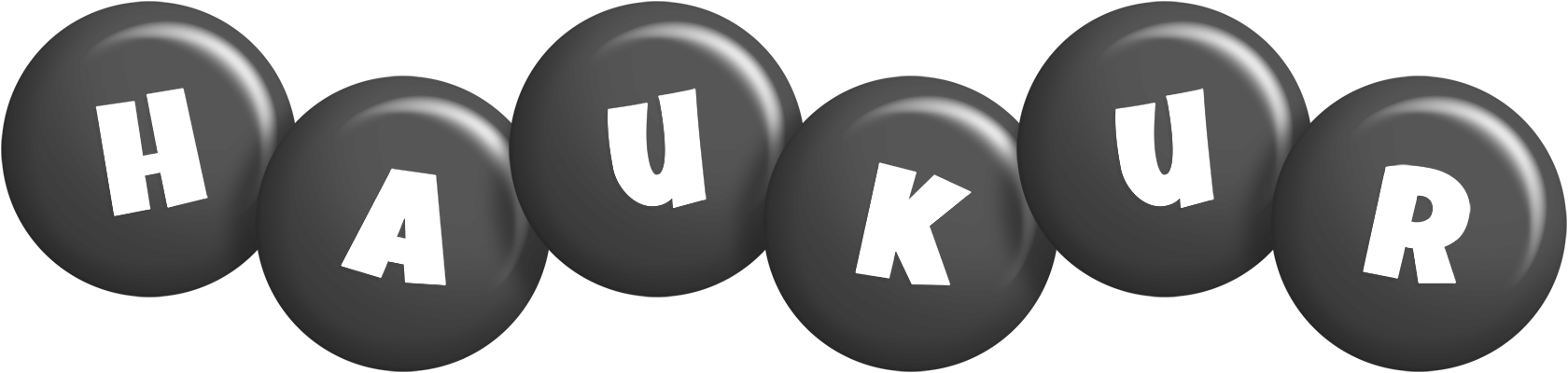 Haukur candy-black logo