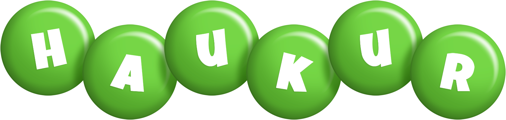 Haukur candy-green logo