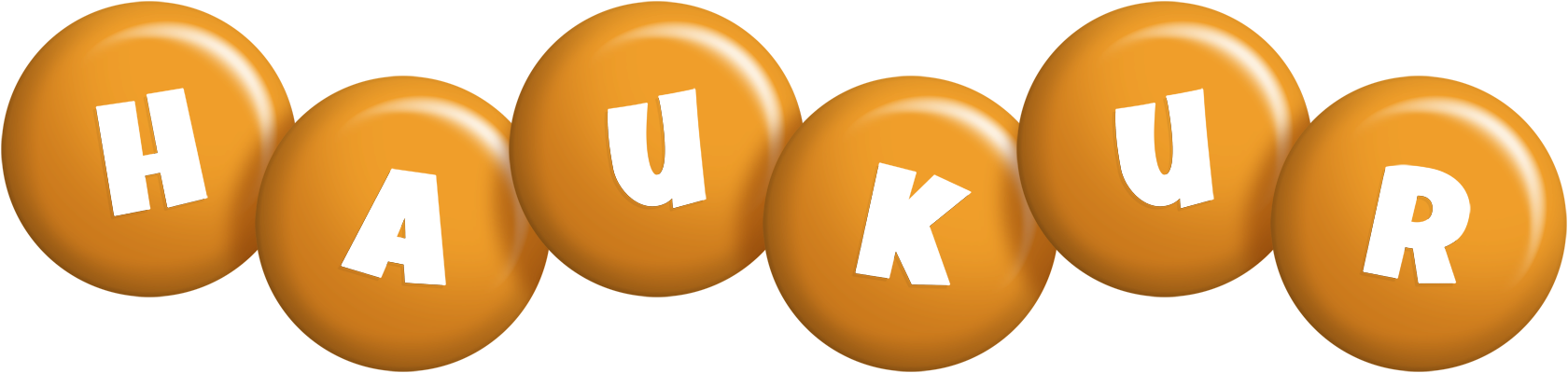 Haukur candy-orange logo