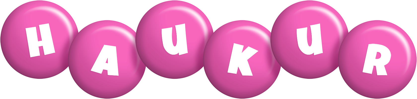 Haukur candy-pink logo