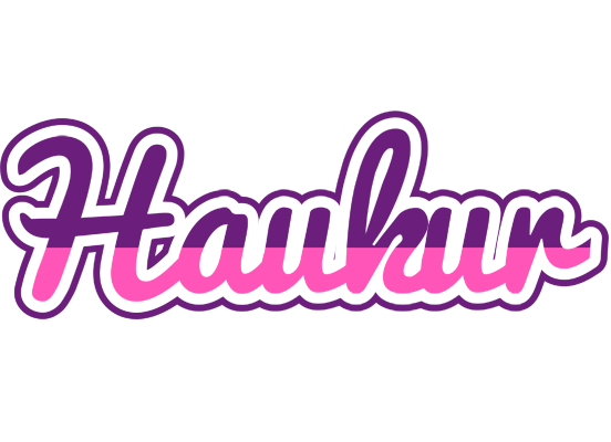 Haukur cheerful logo