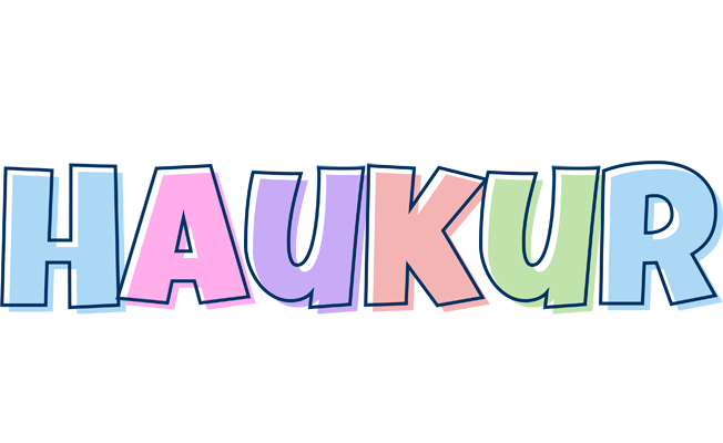 Haukur pastel logo