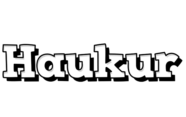 Haukur snowing logo