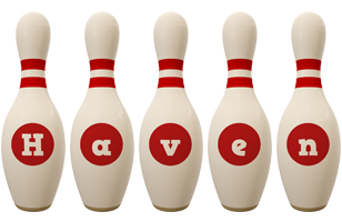 Haven bowling-pin logo