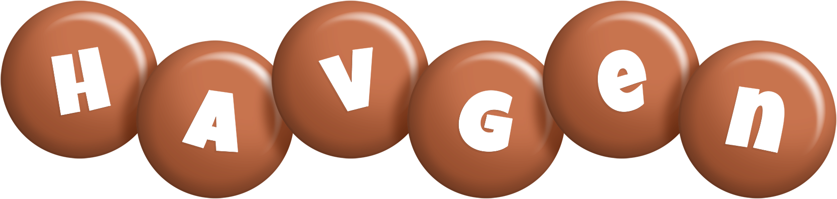 Havgen candy-brown logo