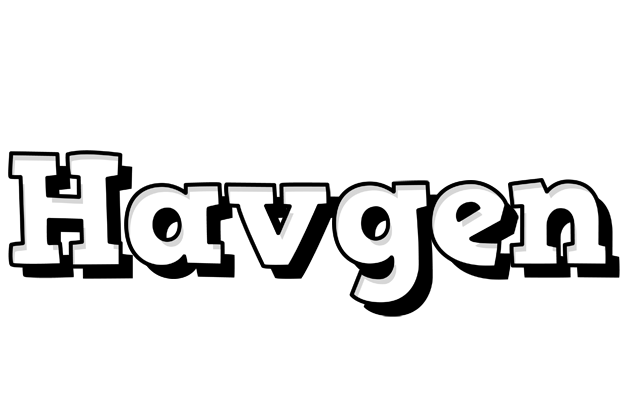 Havgen snowing logo