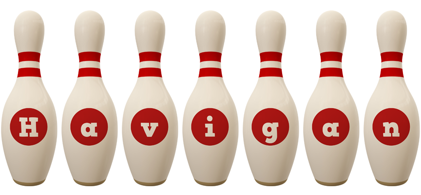 Havigan bowling-pin logo
