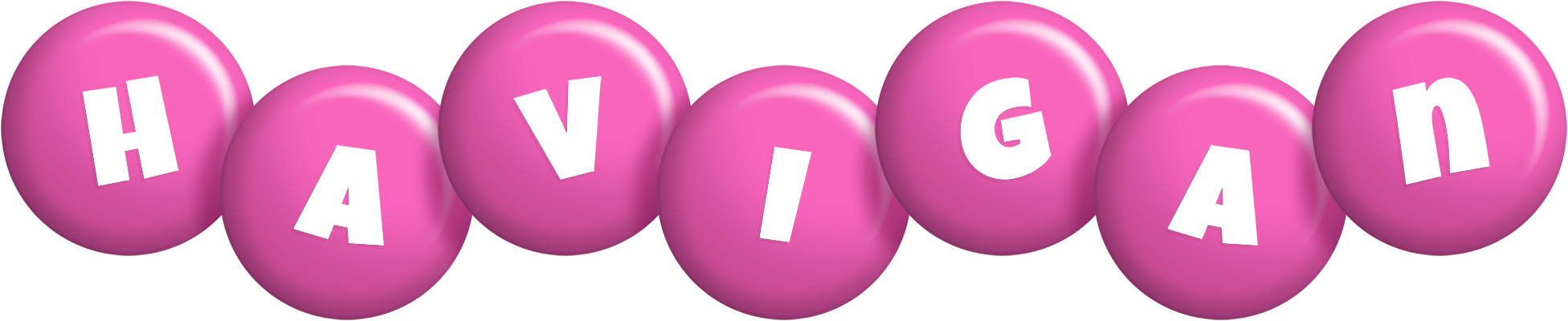 Havigan candy-pink logo
