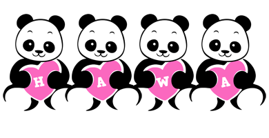 Hawa love-panda logo