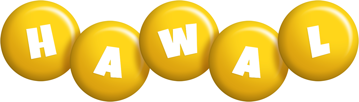 Hawal candy-yellow logo