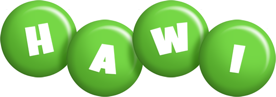 Hawi candy-green logo