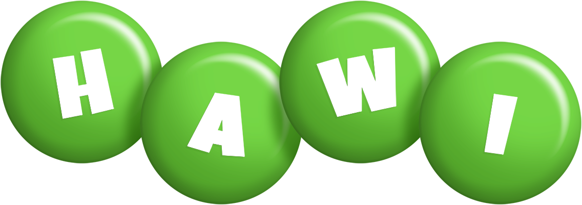 Hawi candy-green logo