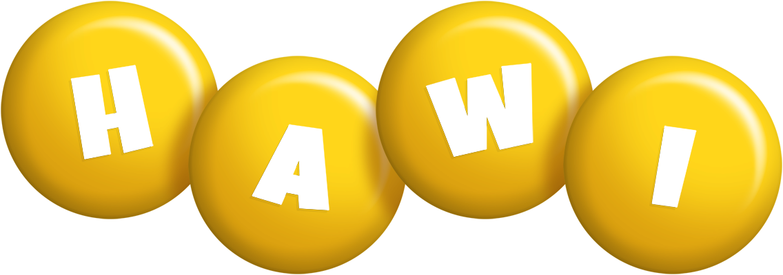 Hawi candy-yellow logo