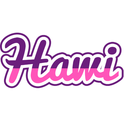 Hawi cheerful logo