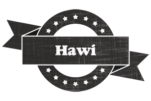Hawi grunge logo