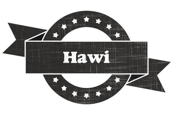 Hawi grunge logo