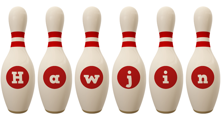 Hawjin bowling-pin logo
