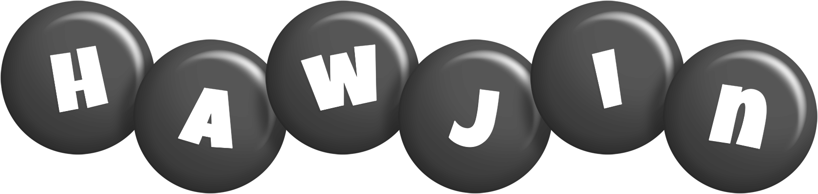 Hawjin candy-black logo