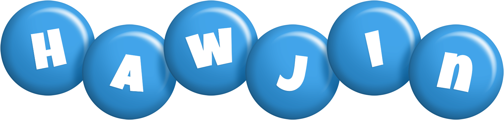 Hawjin candy-blue logo