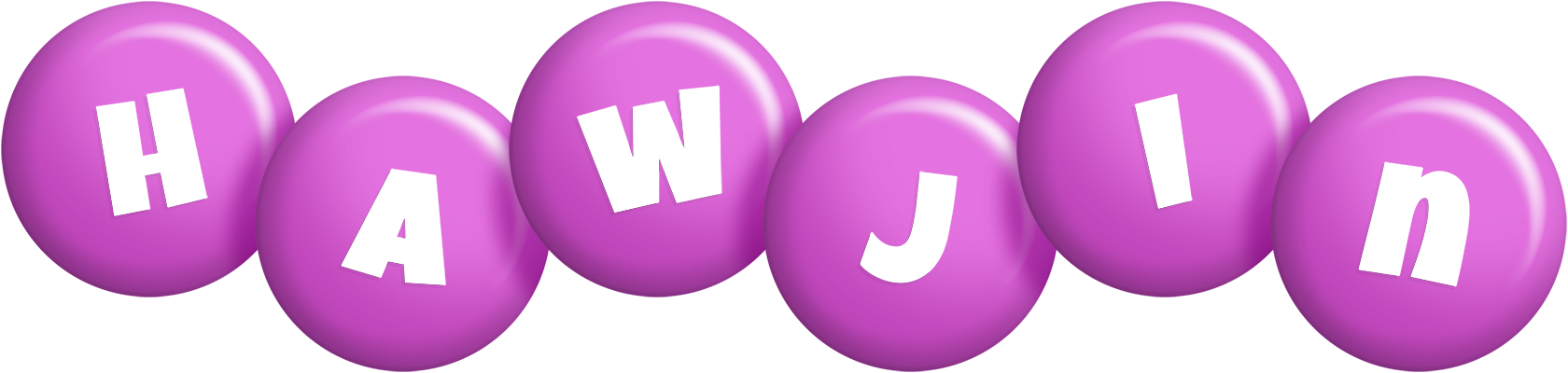 Hawjin candy-purple logo