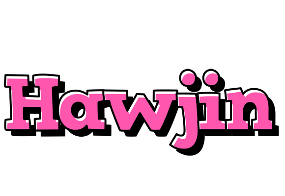 Hawjin girlish logo